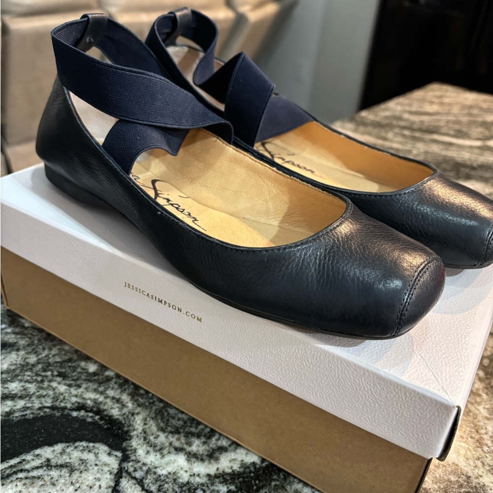 Jessica Simpson Dark Blue Ballet Flats